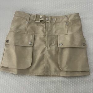 Altar'd State Tan Mini Skirt